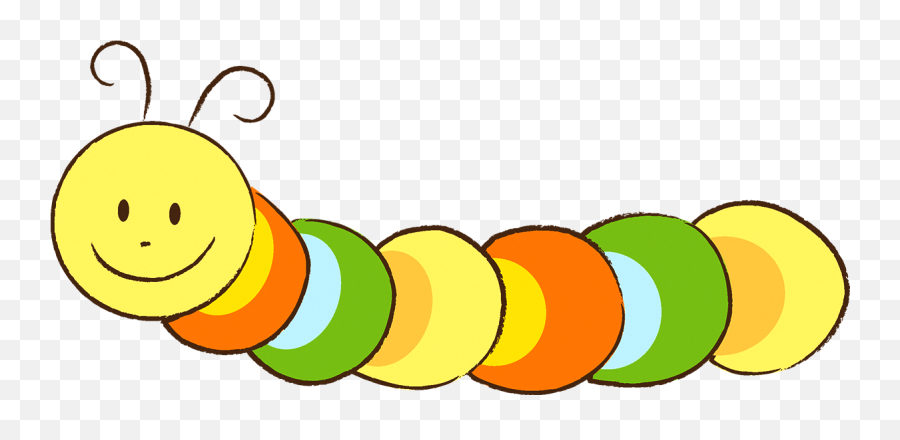 Caterpillar Clipart Png - Cute Caterpillar Clip Art Dot Emoji,Caterpillar Clipart