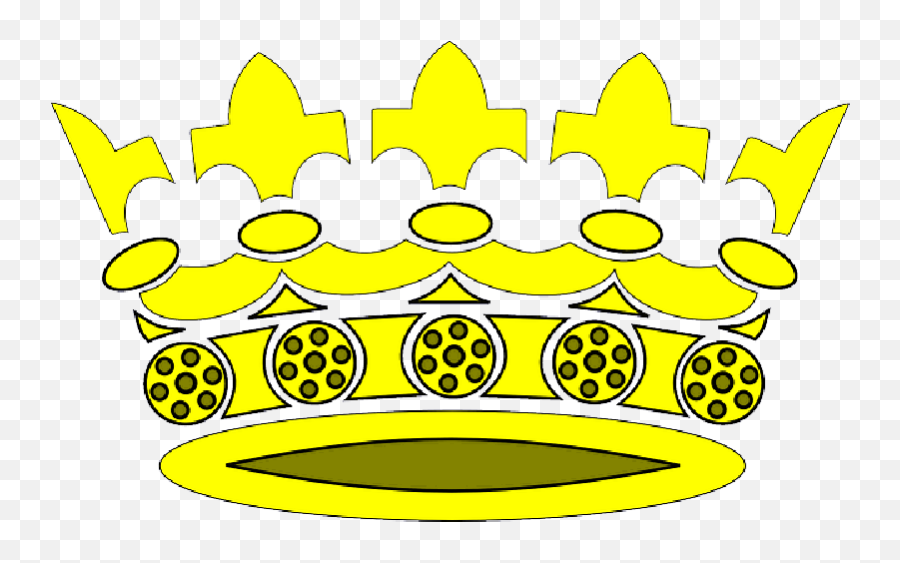 King Queen Cartoon Round Free Gold Crown - Crown Clip Clip Art Emoji,Cartoon Crown Png