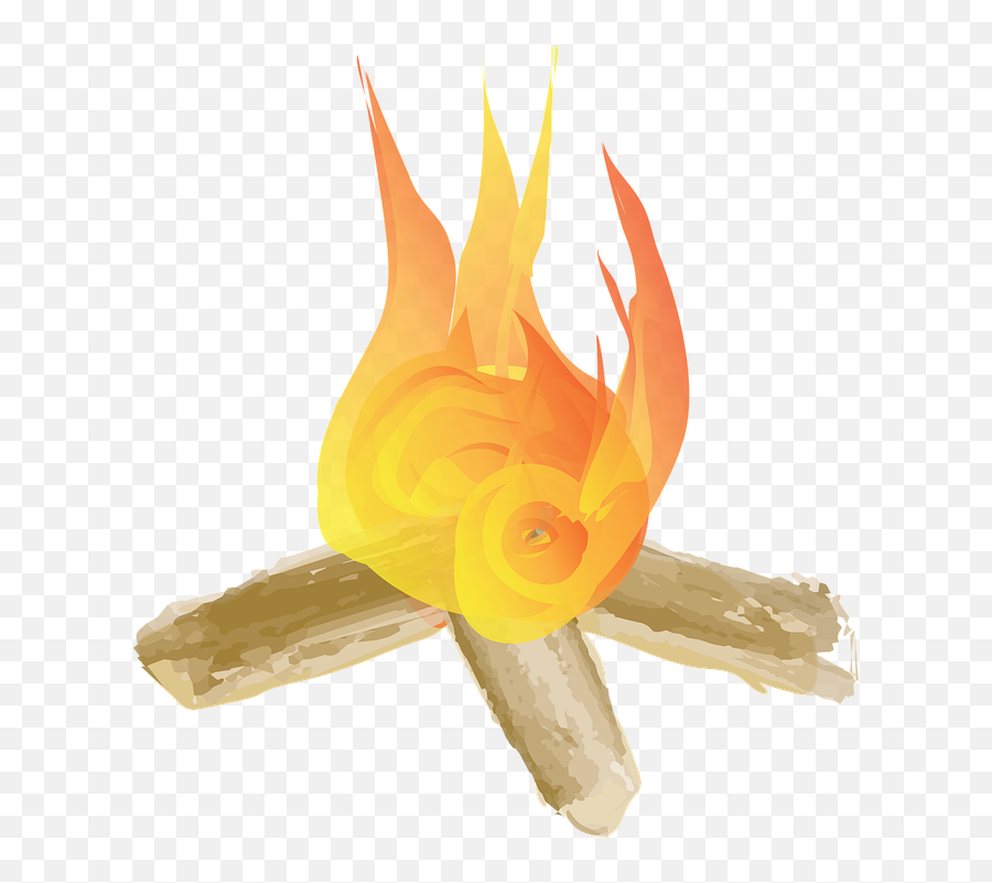 Camping Campfire Fire - Free Vector Graphic On Pixabay Flame Emoji,Campfire Transparent
