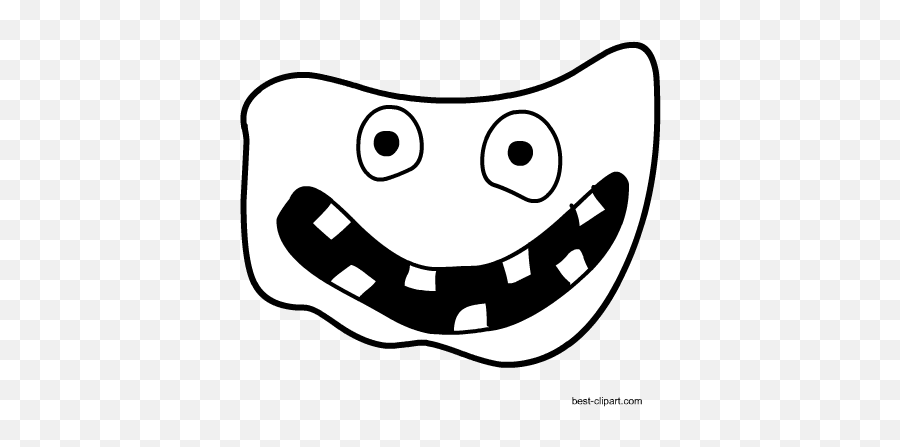 Free Halloween Clip Art Emoji,Tooth Outline Clipart