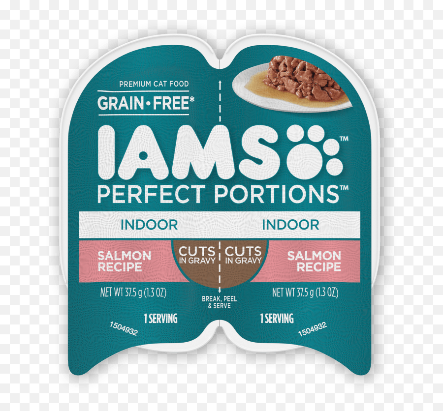 Iams Perfect Portions Indoor Cuts In Gravy - Cat Food Emoji,Salmon Transparent Background