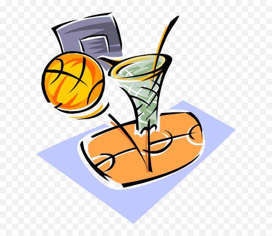 Basketball Royalty Free Vector Clip Art Illustration - Watching A Basketball Game Clipart Emoji,Games Clipart