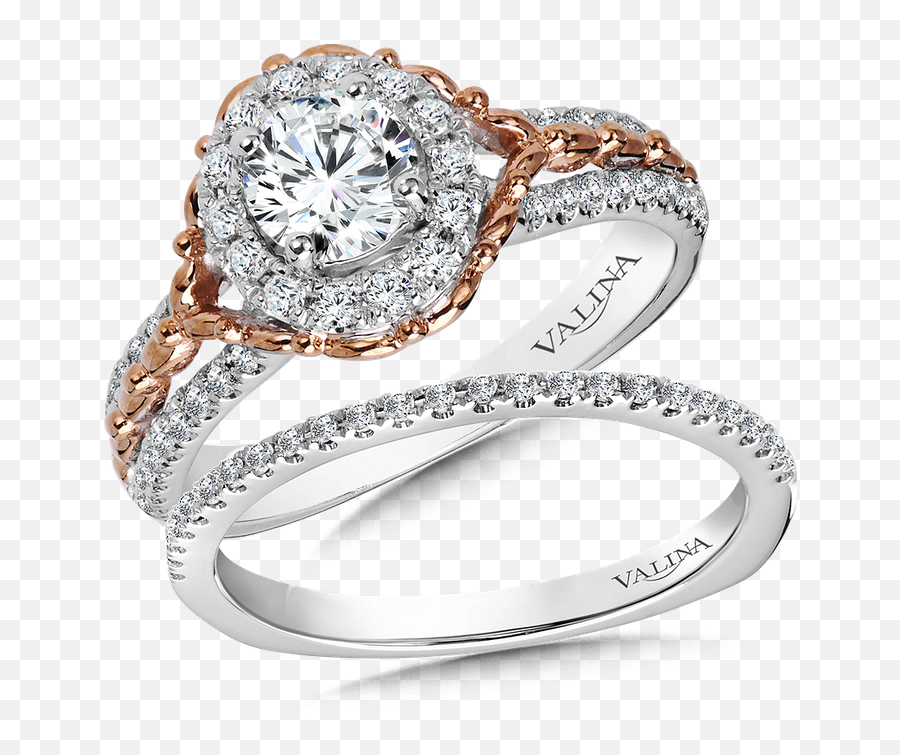 Halo Engagement Ring Mounting In 14k Whiterose Gold 30 Ct Tw Emoji,White Rose Transparent Background