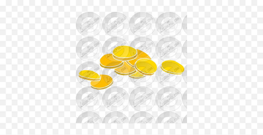 Gold Coins Stencil For Classroom Therapy Use - Great Gold Coin Emoji,Coins Clipart