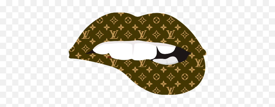 Logo Louis Vuitton Lv Lips T - Shirt Lip Care Emoji,Lv Logo