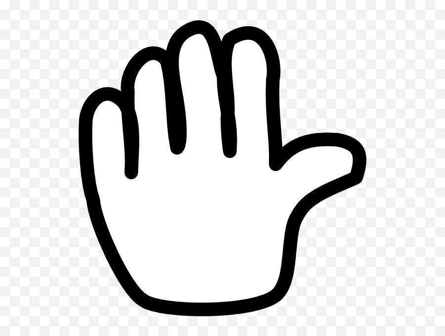Hand Clip Art At Clker - Hand Waving Goodbye Clipart Animated White Hand Png Emoji,Hand Clipart