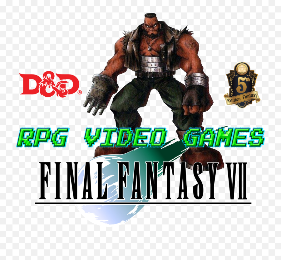 Final Fantasy Vii Barrett Wallace Du0026d 5e U2013 Blog Of - Final Fantasy Vii Barret Emoji,Final Fantasy 7 Logo