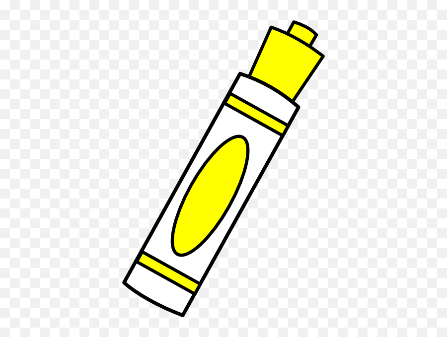 Marker Yellow Clip Art At Clker - Marker Clip Art Emoji,Marker Clipart