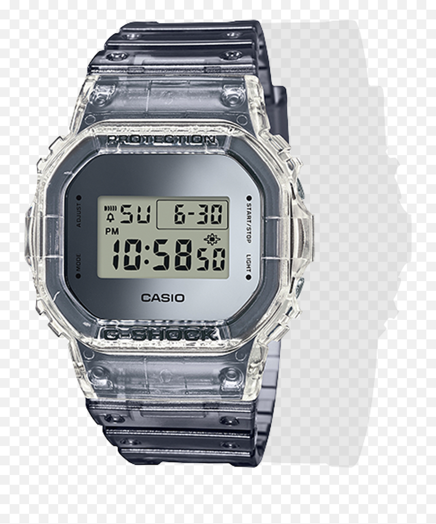 Casio G - Shock Digital Semi Transparent Dw 5600sk 1dr Emoji,Semi Transparent
