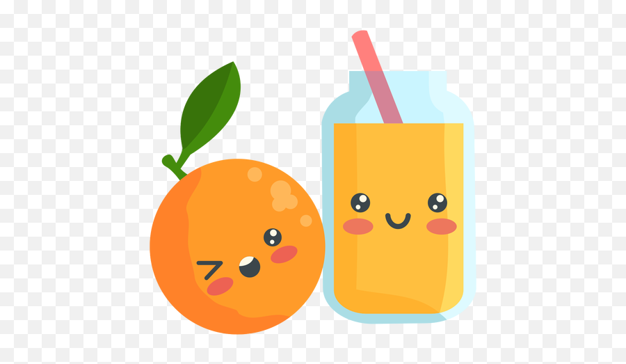 Cute Orange Juice - Suco De Laranja Desenho Png Emoji,Cute Transparent