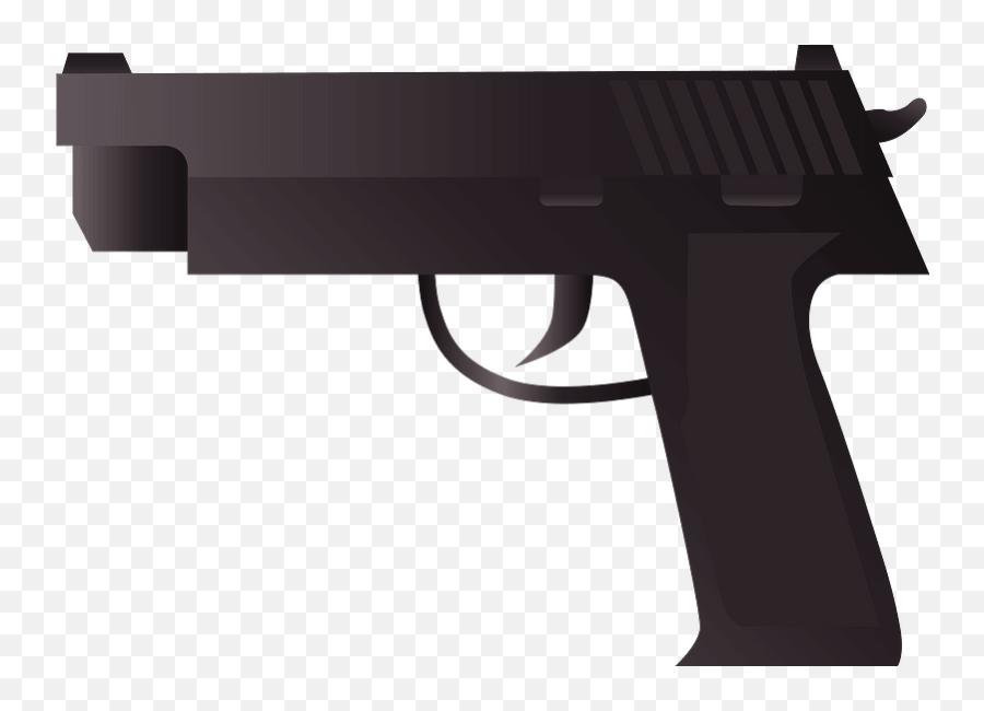 Hand Gun Clipart - Solid Emoji,Gun Clipart