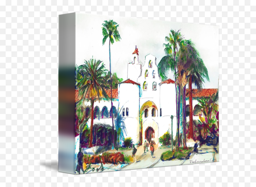 Sdsu Campanile Tower Hepner Hall By Rd Riccoboni - Vertical Emoji,San Diego State Logo