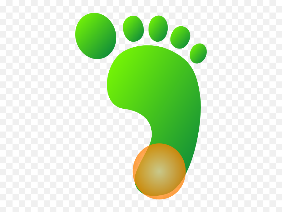 Green Feet Orange Heel Clip Art At Clkercom - Vector Clip Dot Emoji,Heel Clipart