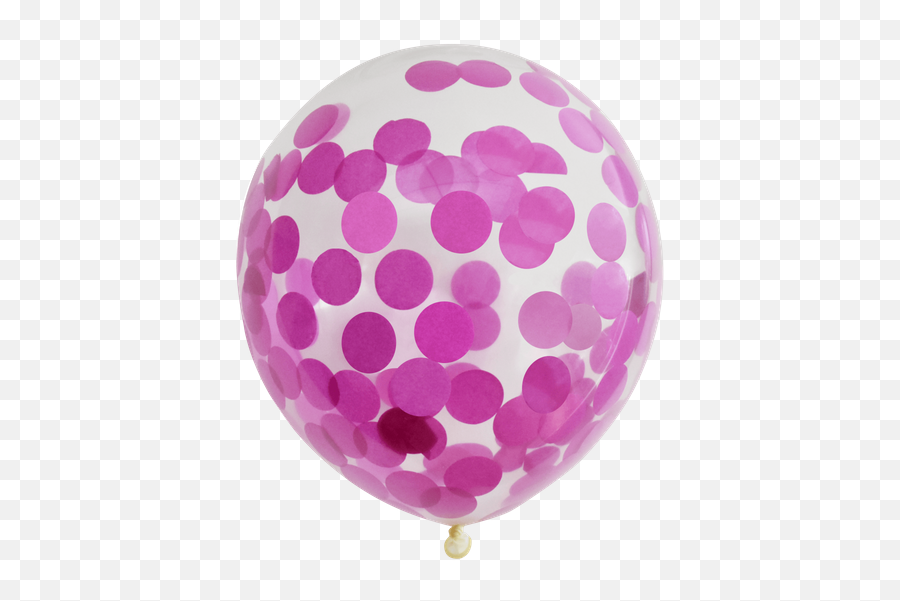 Confetti U0026 Gender Reveal Balloons - Confetti Balloon Pink Emoji,Pink Confetti Png