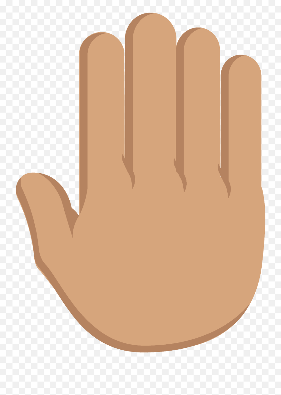 Raised Back Of Hand Emoji Clipart Free Download Transparent - Sign Language,Raised Hand Clipart