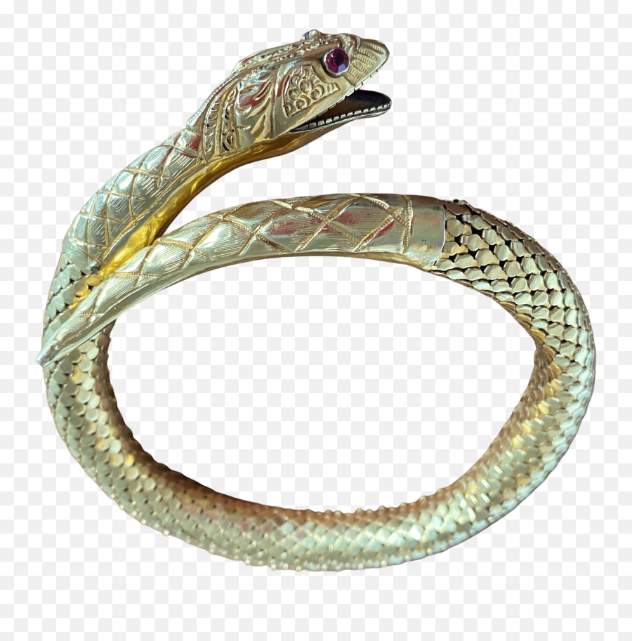 Antique Snake Bracelet - Serpent Emoji,Solid Snake Transparent