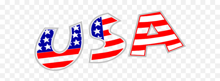 American Flag Clipart - Usa Clipart Emoji,U.s.flag Clipart