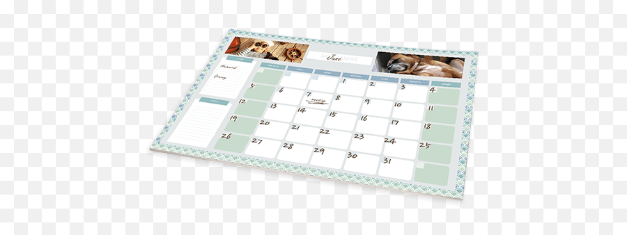 Desk Pad Monthly Planner Emoji,Transparent Desk Pad