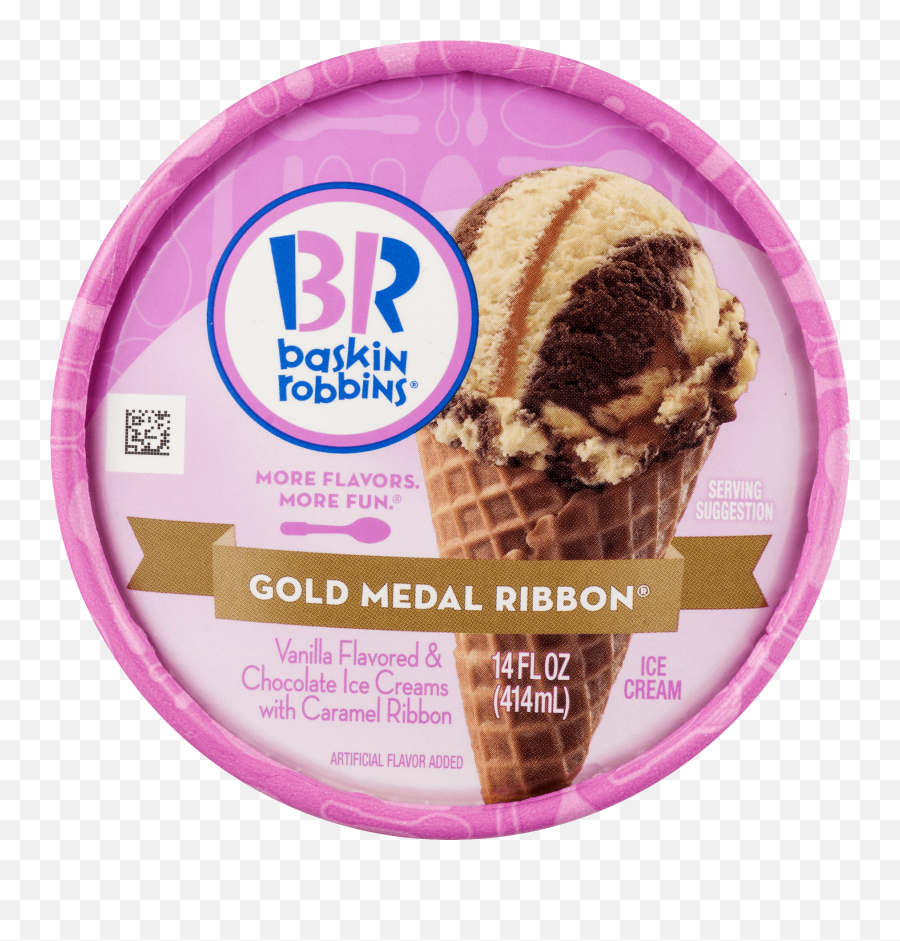 Baskin Robbins Ice Cream Gold Medal Ribbon - Baskin Robbins Rocky Road Emoji,Baskin Robbins Logo