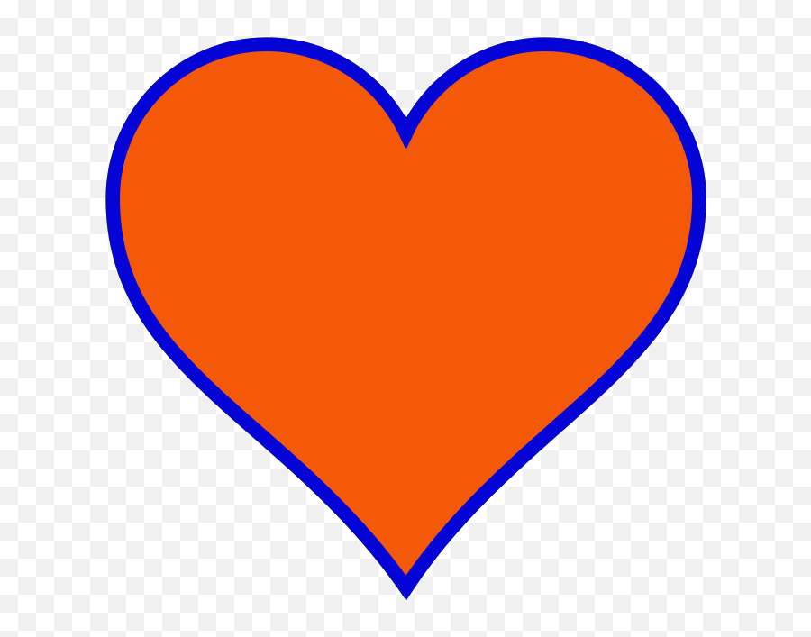 Library Of Small Red Heart Graphic Free Library Png Files - Orange And Blue Hearts Emoji,Red Heart Clipart