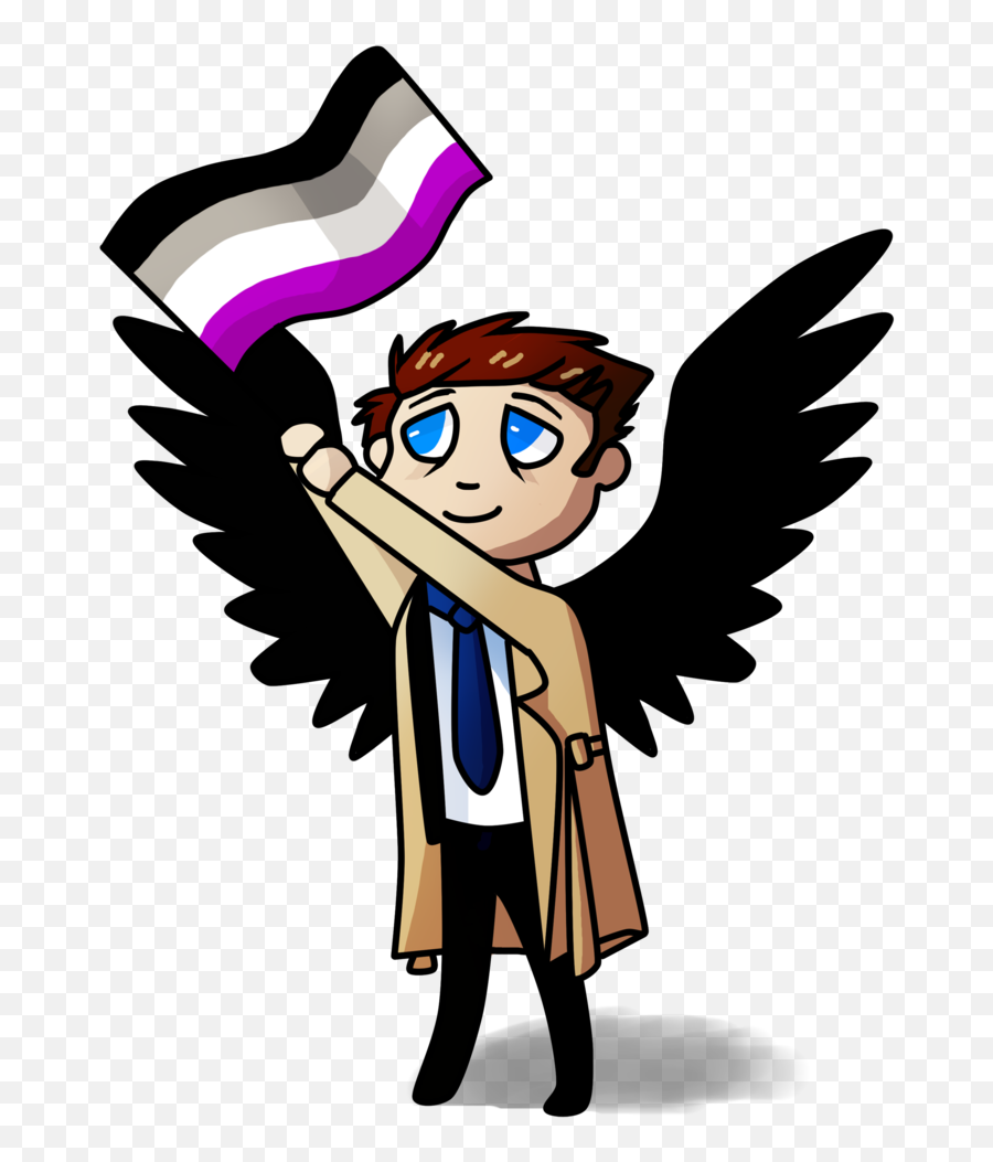 Pin - Supernatural Asexial Emoji,Lesbian Clipart