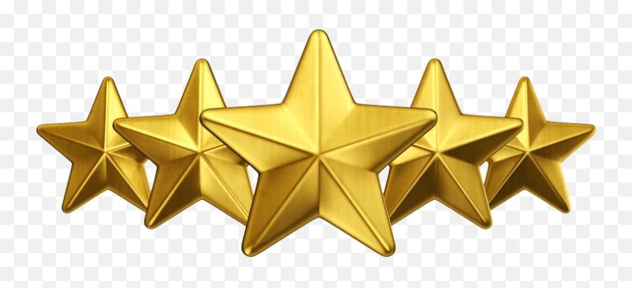 3d Gold Star Png Free Download - Gold 5 Stars Png Emoji,Star Png