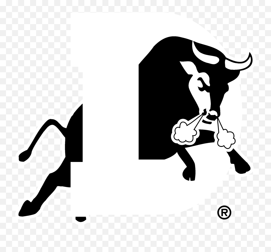 Download Durham Bulls Logo Black And - Baseball Durham Bulls Logo Emoji,Black Bulls Logo
