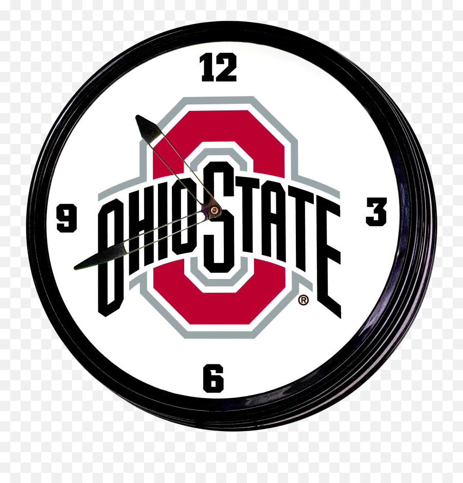Ohio State Buckeyes 19 Illuminated Led Team Spirit Clock - Logo Ohio State Emoji,Cincinnati Bearcats Logo