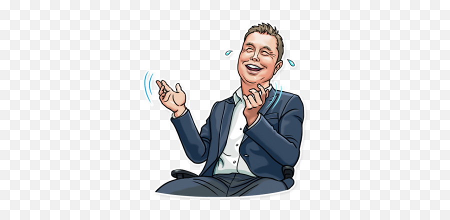 Laughing - Elon Musk Telegram Stickers Emoji,Laughing Png