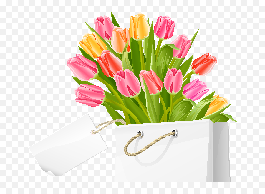 Wedding Invitation Tulip Flower Bouquet Clip Art - Flowers Flower Bouquet Emoji,Flower Bouquet Clipart