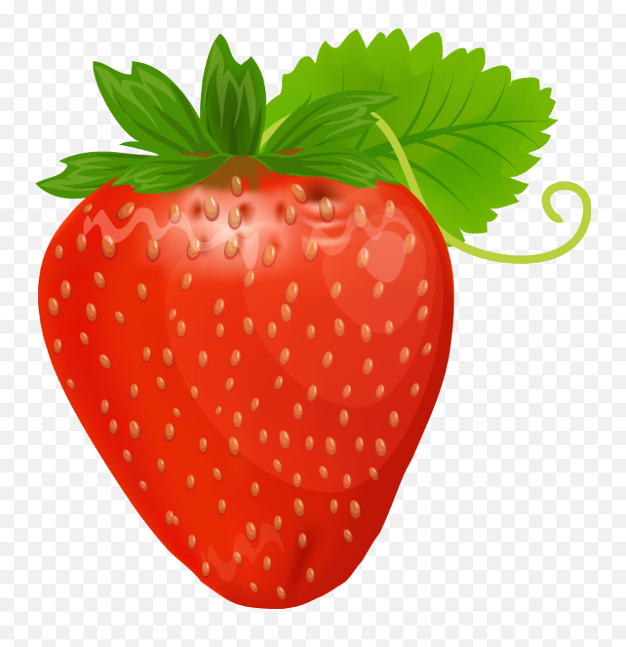 Download Strawberry Clipart Kawaii - Public Domain Strawberry Emoji,Kawaii Clipart