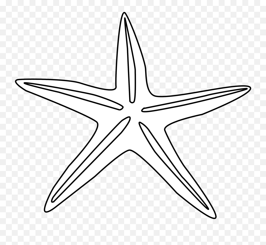 Starfish Outline Clip Art Free Clipart I 1166677 - Png Star Shape Objects Drawing Emoji,Star Fish Png