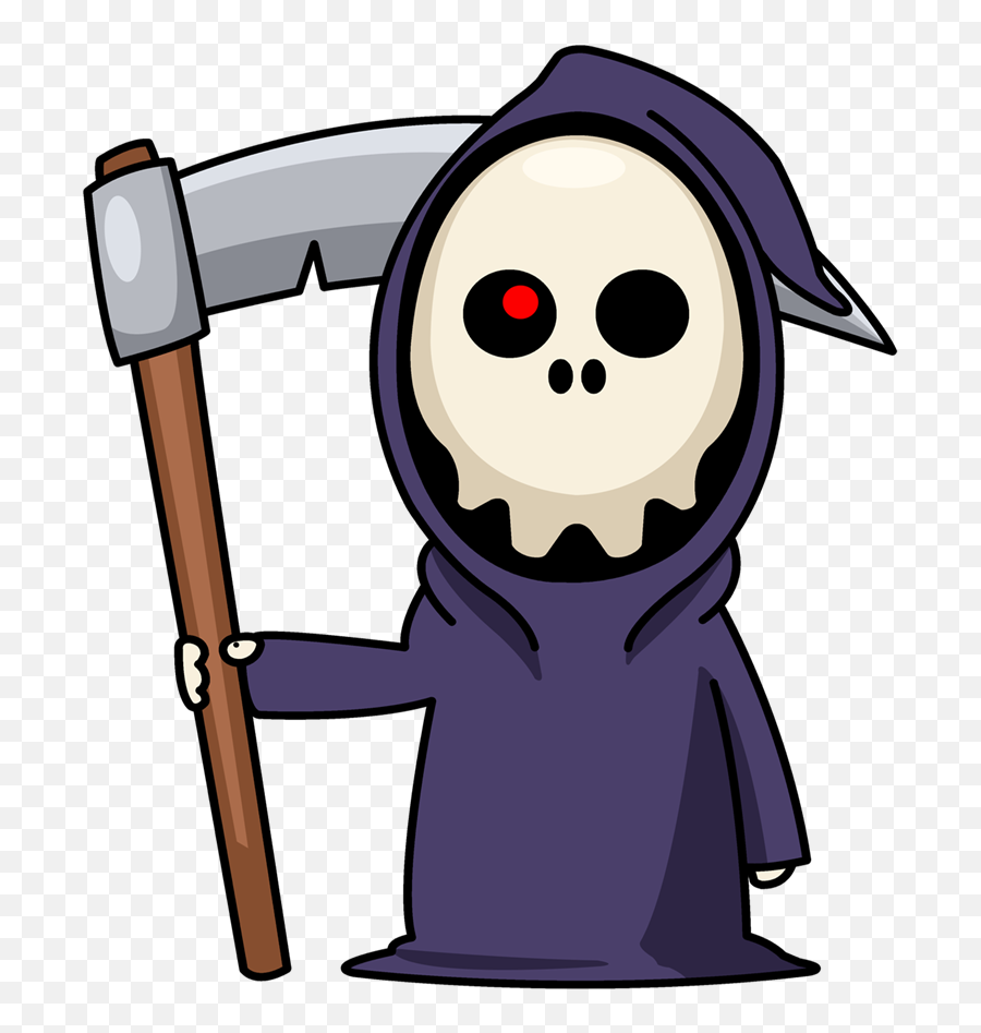 Free To Use Public Domain Grim Reaper - Grim Reaper Cute Png Emoji,Grim Reaper Clipart