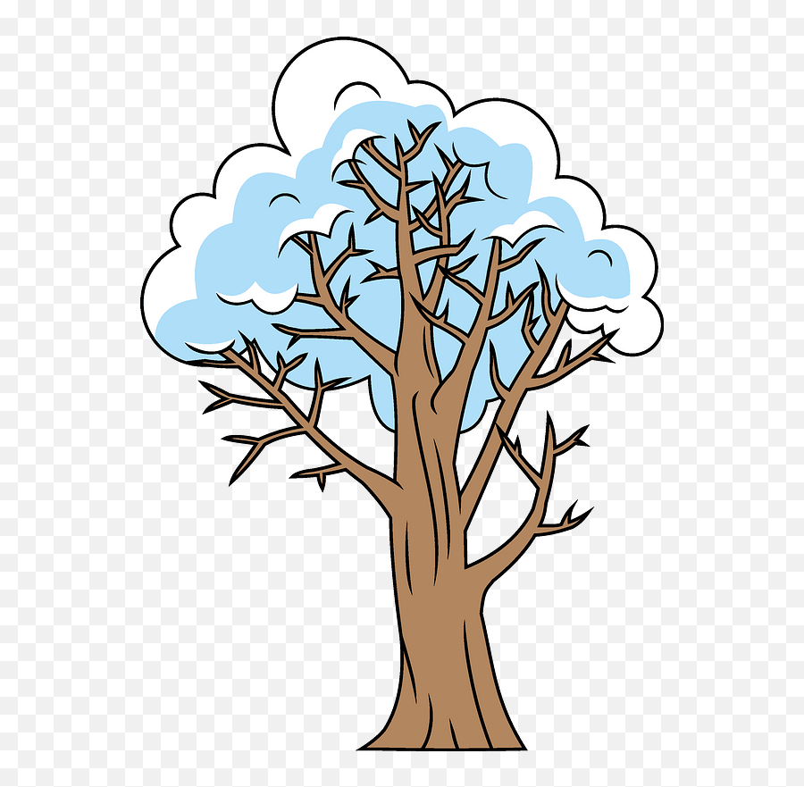 Winter Tree Clipart - Vertical Emoji,Winter Trees Clipart