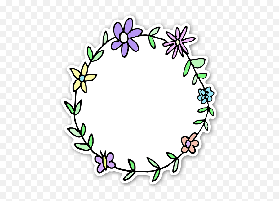 Flower Circle Png - Blumen Stickers Zum Kopieren Emoji,Flower Circle Png