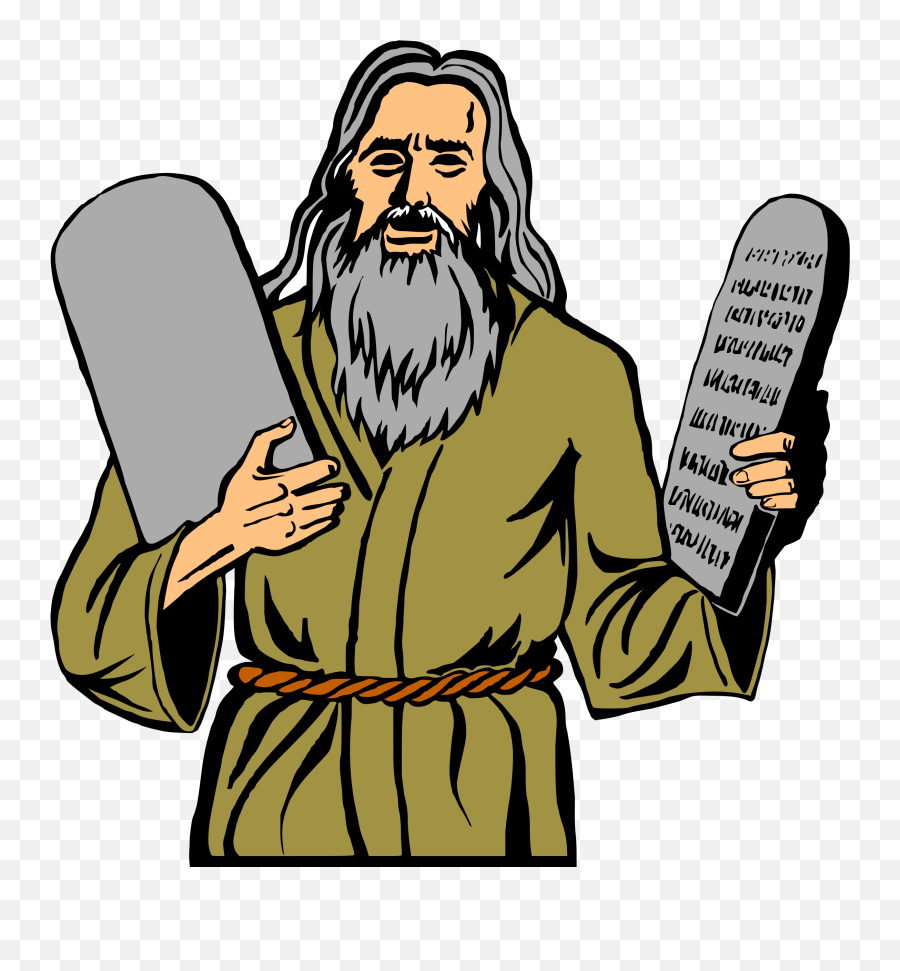 Moses 10 Commandments Clipart - 10 Commandments Moses Clipart Emoji,10 Commandments Clipart