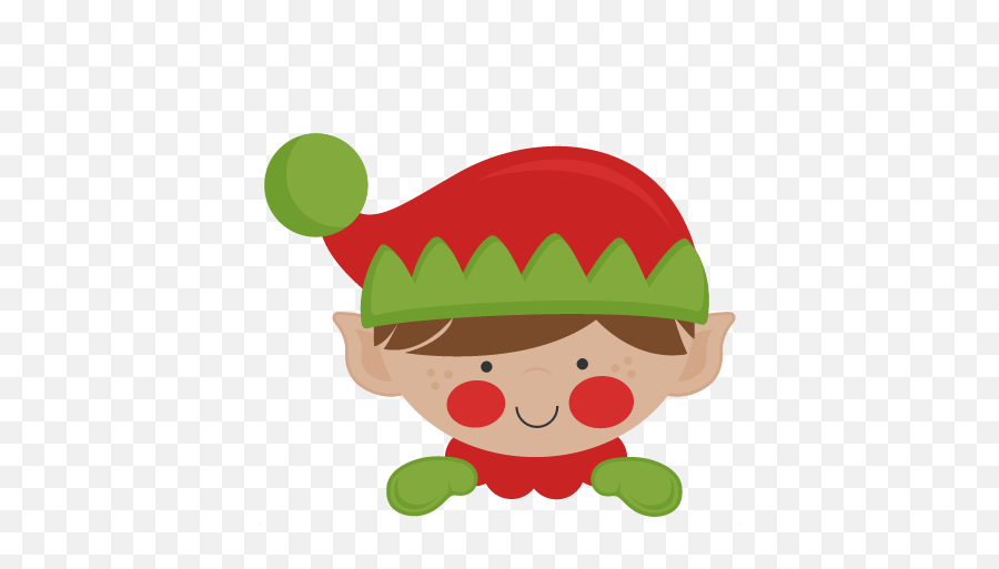 Clip Free Download Elves Clipart Face - Cute Elf Christmas Clipart Emoji,Elf Clipart