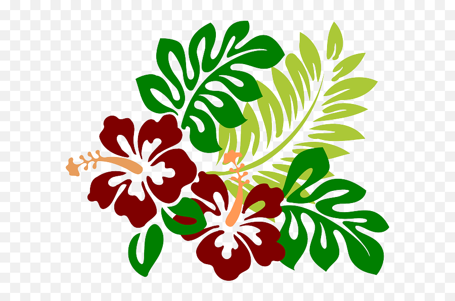 Moana Clipart Tropical Plant Moana - Hawaiian Flower And Leaves Emoji,Moana Png
