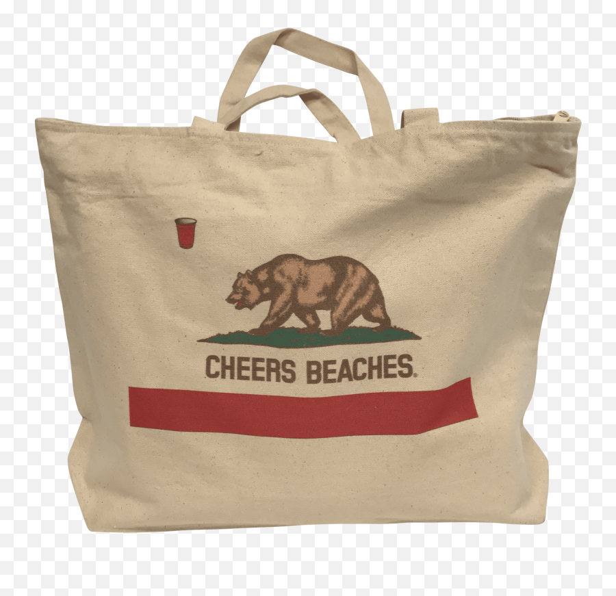 Cheers Beaches California Bear Tote Bag Emoji,California Bear Png