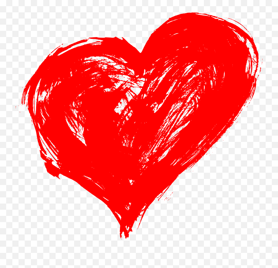 Hand Drawn Heart Png Transparent - Hand Drawn Heart Png Red Emoji,Heart Png