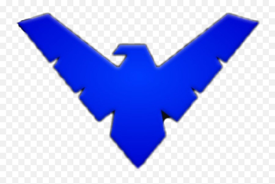 Nightwing Sticker - Nightwing Logo Png Emoji,Nightwing Logo