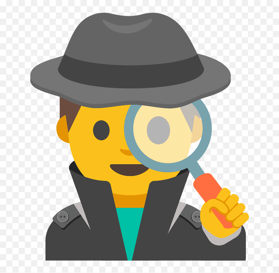 Detective Emoji Clipart - Emoji Detetive,Detective Clipart