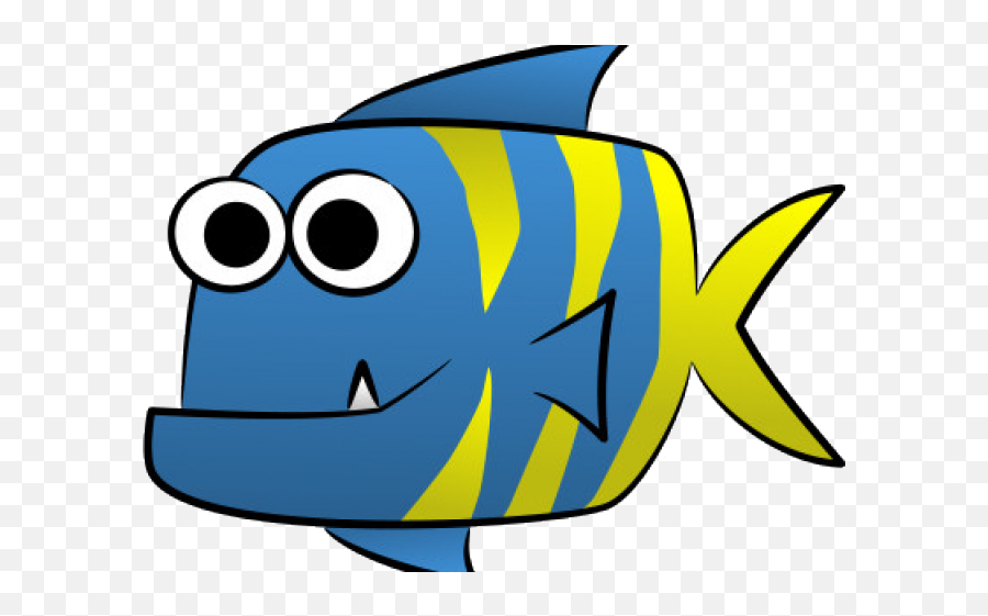 Easy To Draw Cartoon Fish Clipart - Full Size Clipart Emoji,Cartoon Fish Clipart