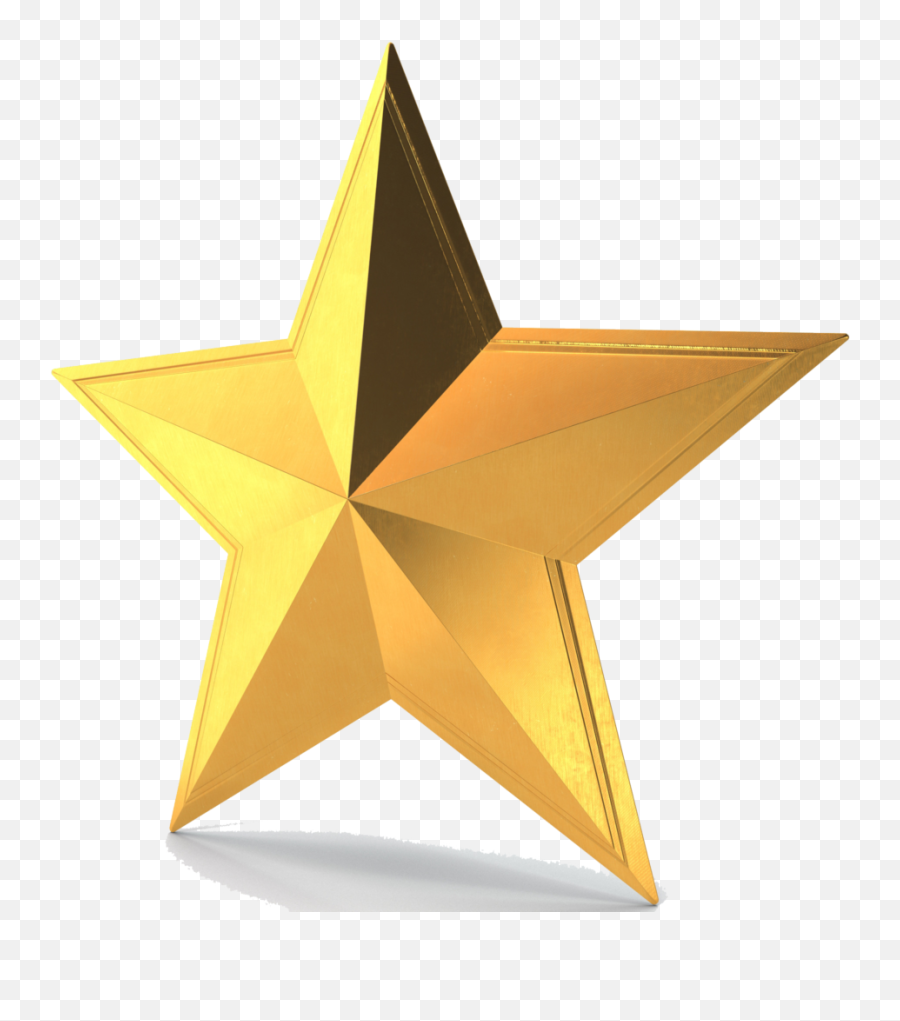 3d Gold Star Png Pic - Star 3d Icon Png Emoji,Gold Star Png