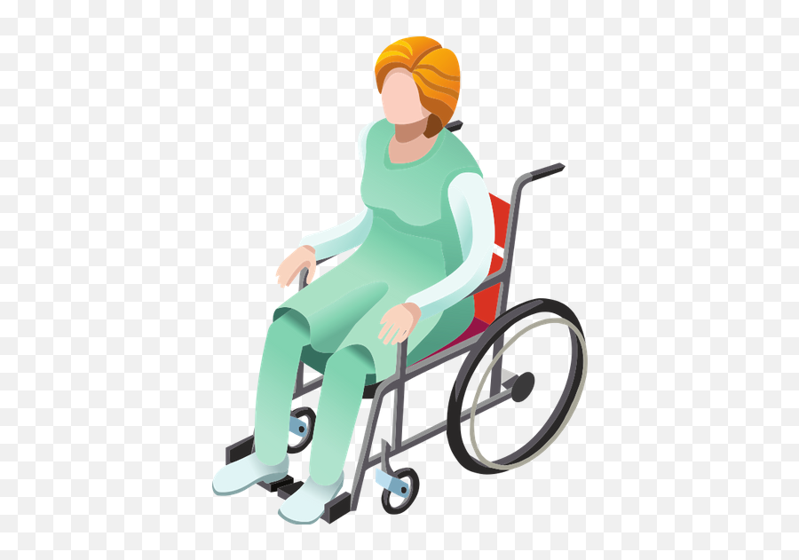 Patient On Wheelchair - Patient In Wheelchair 423x550 Sitting Emoji,Wheelchair Clipart