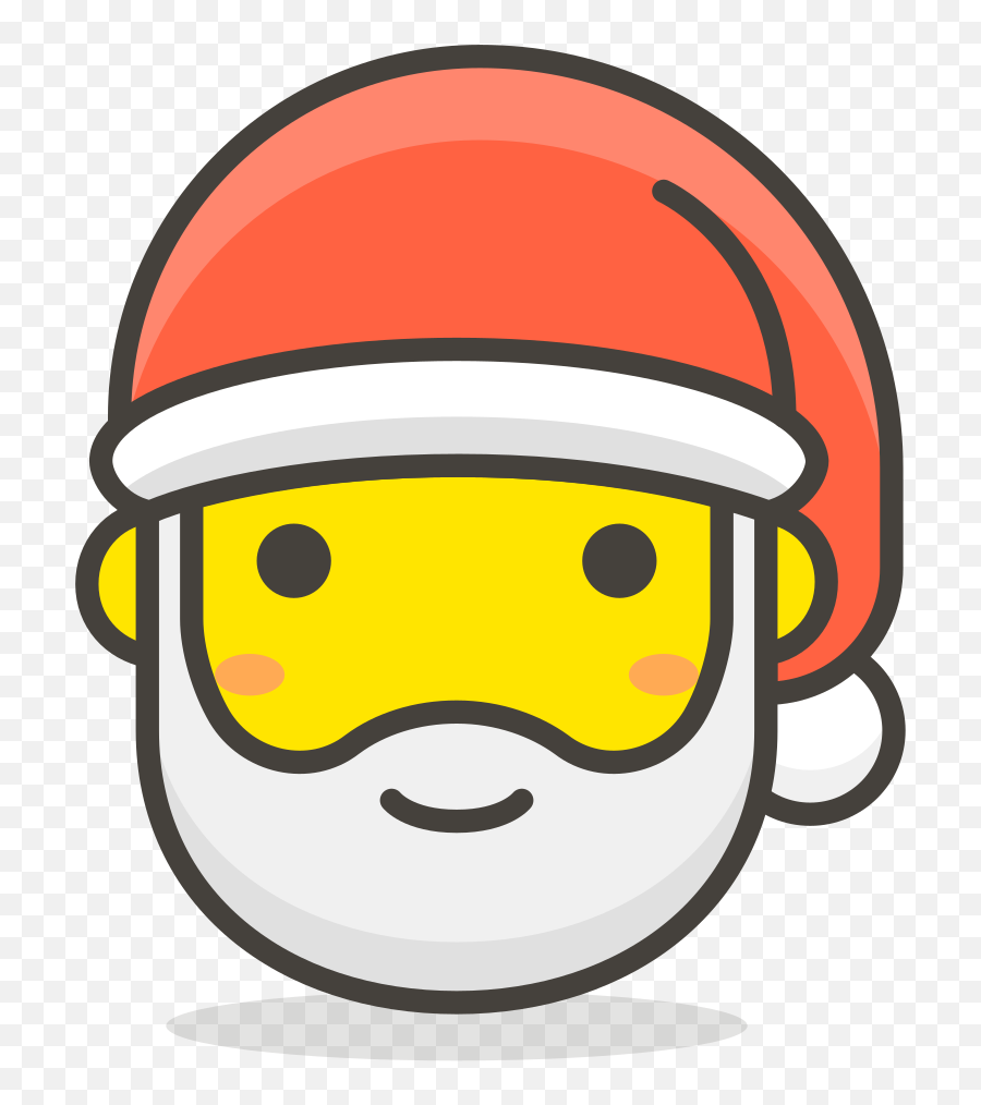 212 Santa Claus - Icono Santa Claus Clipart Full Size Emoji Santa Claus Png,Santa Face Clipart