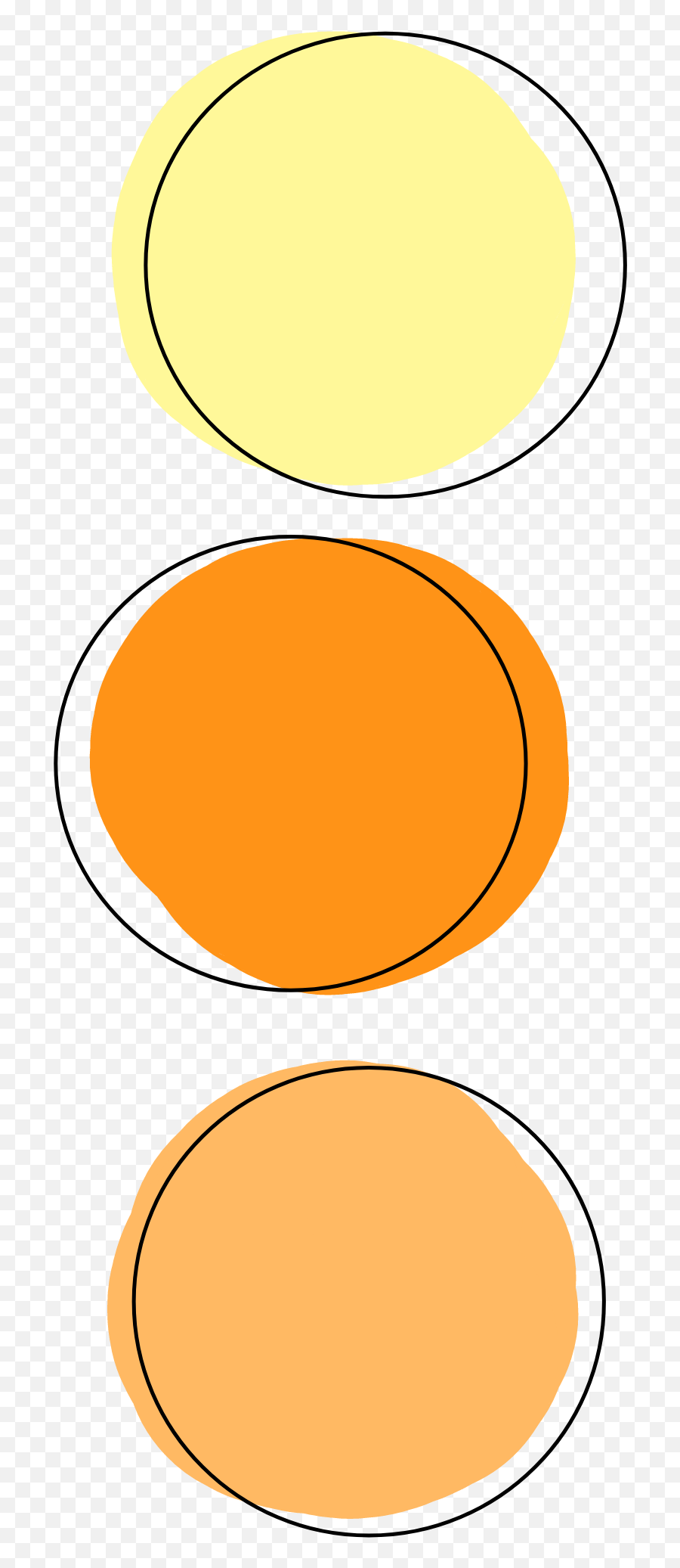 Aesthetic Circle Circles Colors Sticker - Aesthetic Orange Circle Png Emoji,Yellow Circle Png