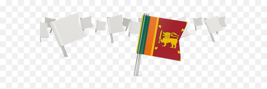 White Flag Pins Illustration Of Flag Of Sri Lanka - Sri Lanka Flag And White Flag Emoji,White Flag Png