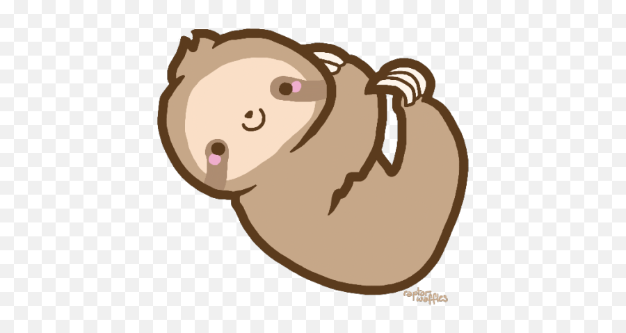 Download Transparent Tumblr Sloth - Cartoon Transparent Sloth Emoji,Sloth Clipart