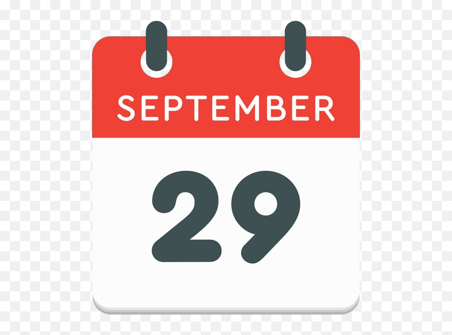 September 29 Transparent - Horizontal Emoji,September Clipart